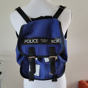 Dr. Who Tardis Police Box Slouch Buckle Backpack